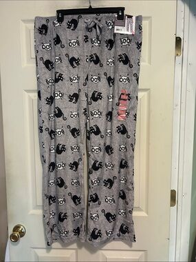 Berkley Jensen Gray and Black Halloween Pajama/Lounge Pants Size XXL